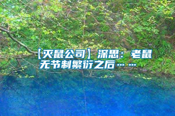 【滅鼠公司】深思:老鼠無(wú)節(jié)制繁衍之后……