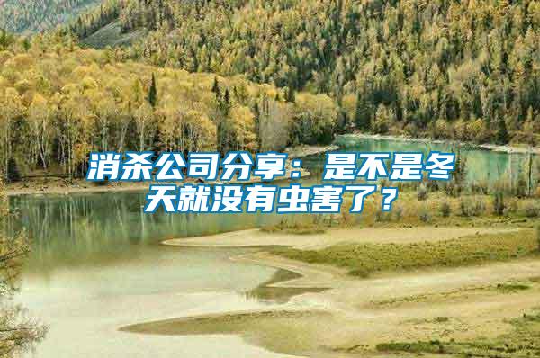 消殺公司分享:是不是冬天就沒有蟲害了?