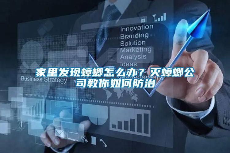 家里發現蟑螂怎么辦？滅蟑螂公司教你如何防治