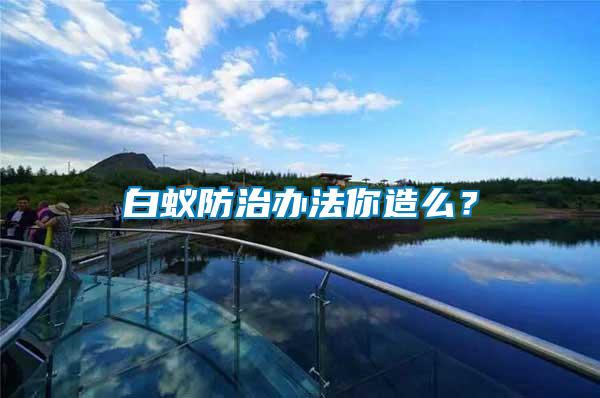 白蟻防治辦法你造么？