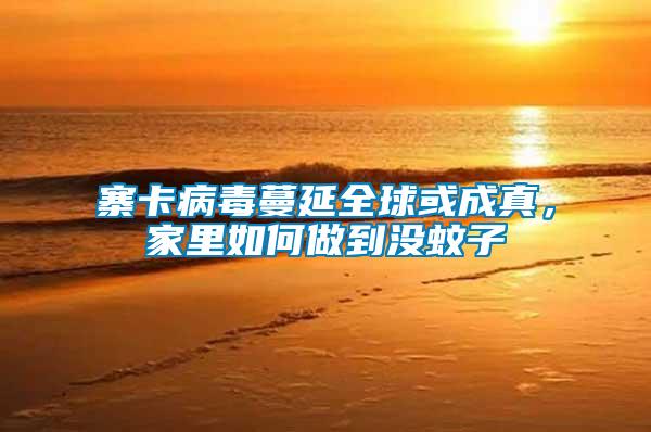 寨卡病毒蔓延全球或成真，家里如何做到沒蚊子