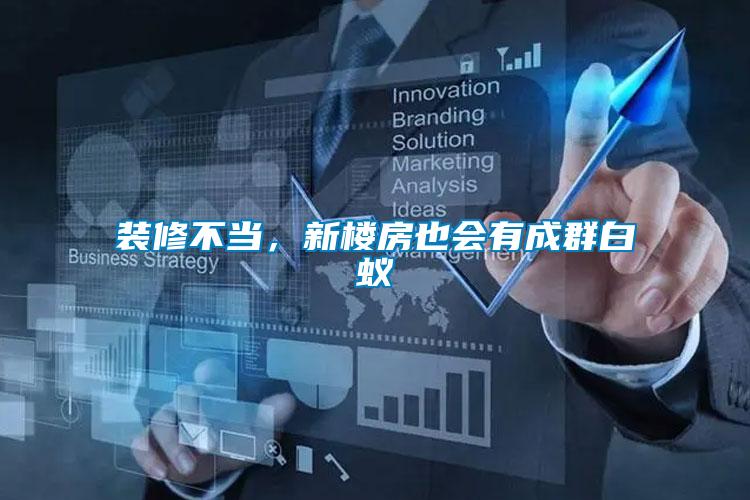 裝修不當,新樓房也會有成群白蟻