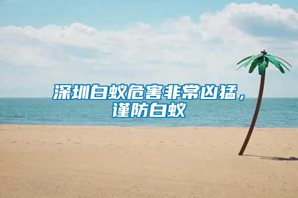 深圳白蟻危害非常兇猛,謹(jǐn)防白蟻