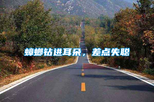 蟑螂鉆進耳朵,差點失聰